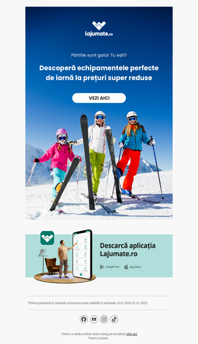 🚨Echipamente de iarnă la prețuri mici⛷️Condu adrenalina pe pârtie!