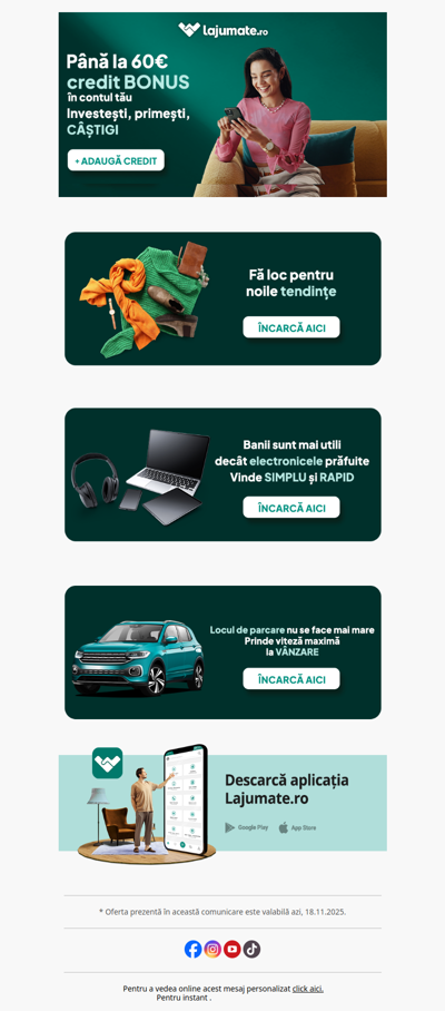 Activează acum bonusul🟢60€ credit în contul tău🟢Tap aici👉