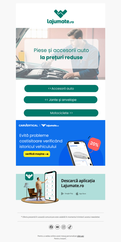 👉Prețuri reduse la anvelope, piese și accesorii auto.Vezi aici➡️