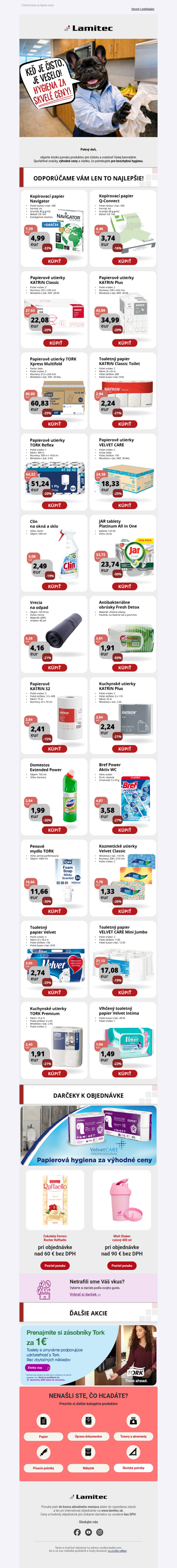 ✅ 👍Akcia na hygienické produkty pre každodenné použitie!