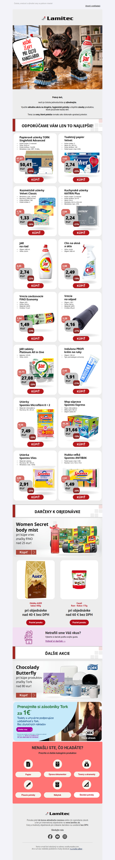 Veľké upratovanie cien 🧼✨ Akcia na drogériu a hygienu!