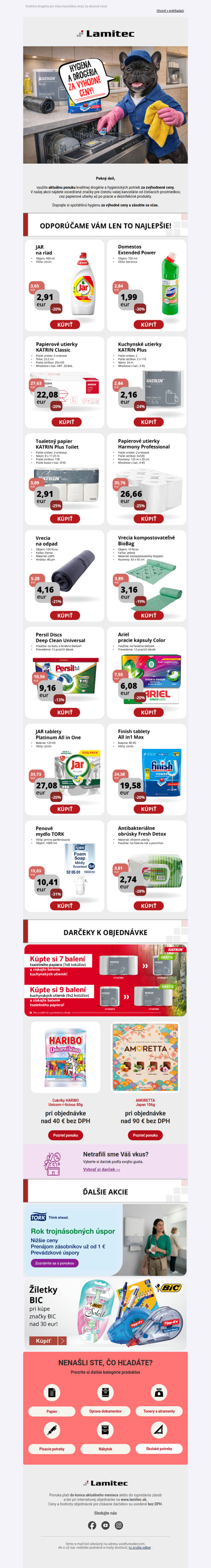 🧽 🧻Doplnite zásoby hygieny výhodne a bez kompromisov!