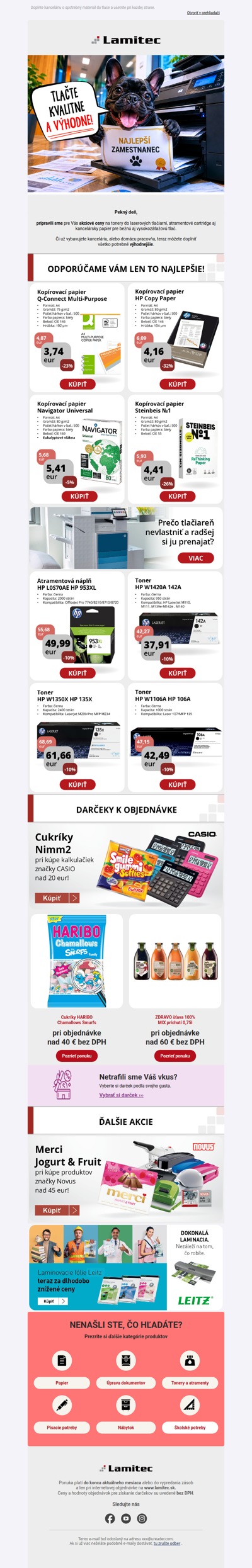 📄 Všetko pre bezproblémovú tlač v akciových cenách!