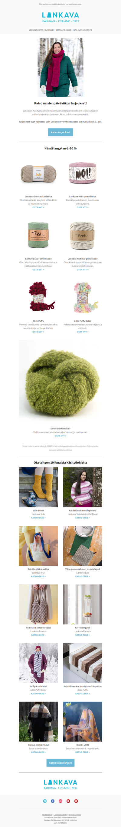 Katso naistenpäiväviikon tarjoukset!