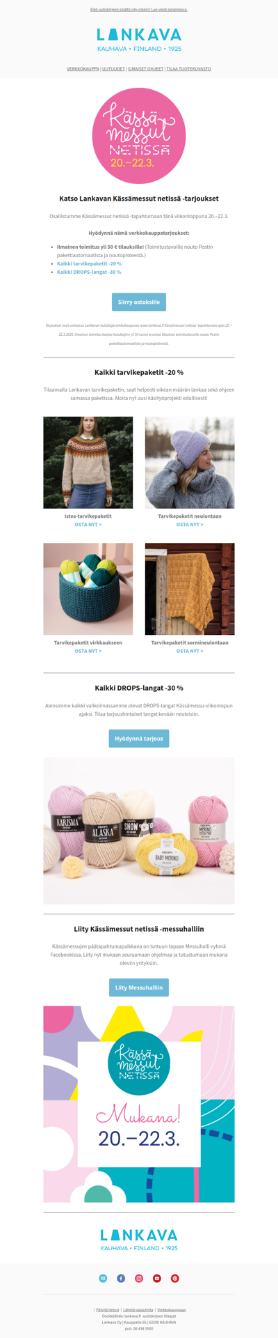 Katso Lankavan Kässämessut netissä -tarjoukset!