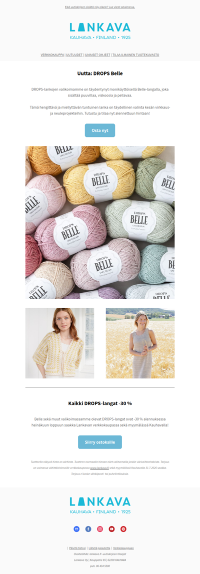 Uutta: DROPS Belle – Nyt -30 %