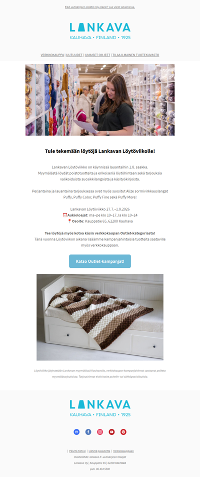 Tule tekemään löytöjä Lankavan Löytöviikolle!
