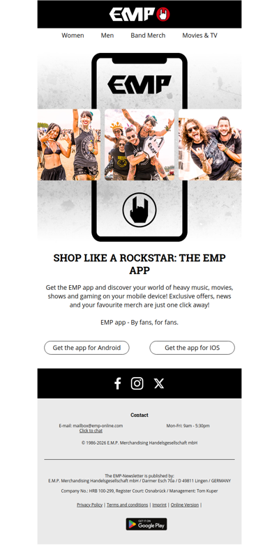 Discover our app - The whole world of EMP right in your pocket!
