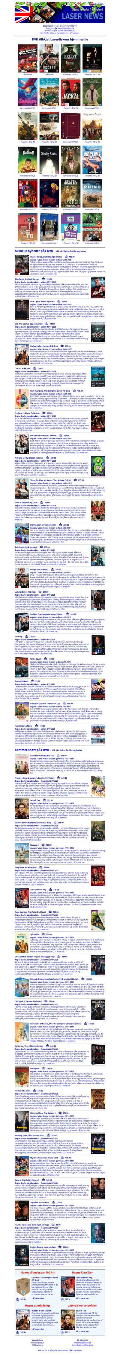 Laserdiskens Laser News, UK-import: Uge 47 - 2025