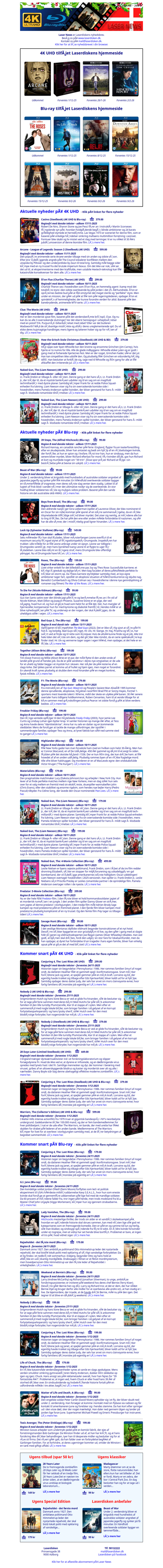 Laserdiskens 4K UHD og Blu-ray News: Uge 48 - 2025