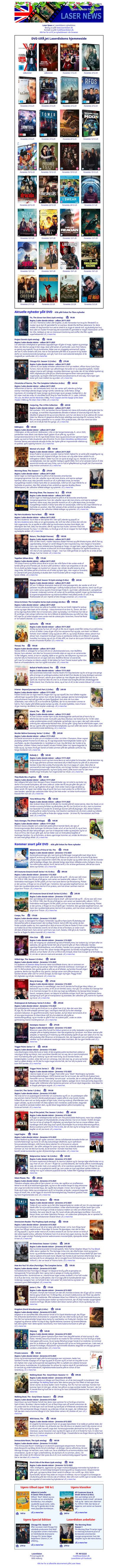 Laserdiskens Laser News, UK-import: Uge 49 - 2025