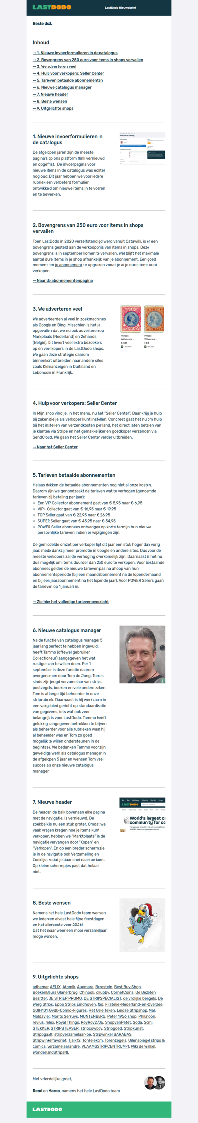 LastDodo Nieuwsbrief