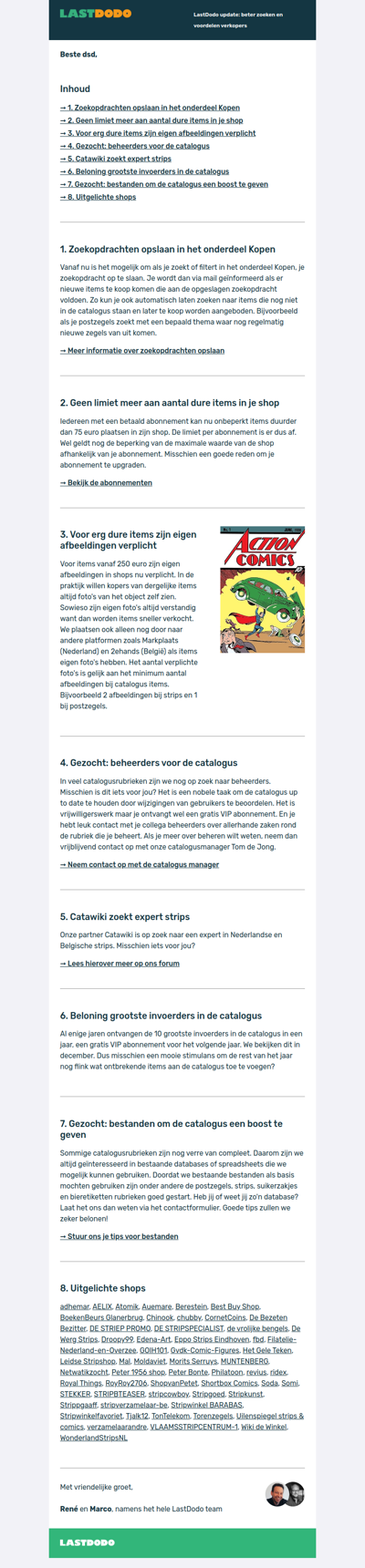 LastDodo update: beter zoeken en voordelen verkopers