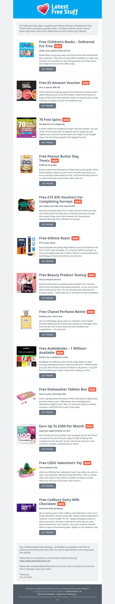 Free Children's Book, Peanut Butter Dog Treats, Gillette Razor & More