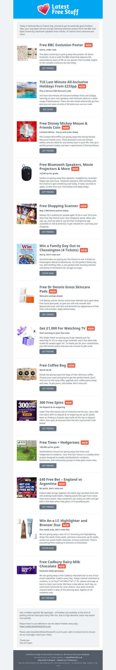 Free Evolution Poster, Bluetooth Speaker, Dr Dennis Gross Skincare & More