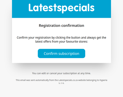 Confirm your registration