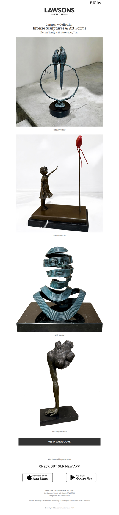 Bronze Sculptures & Art Forms | A Company Collection