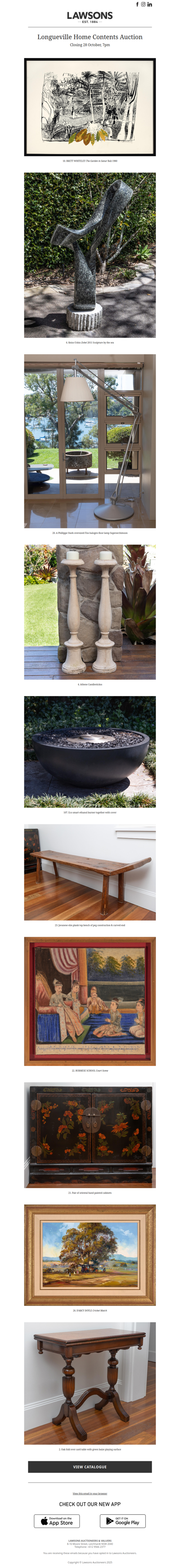 Discover A Longueville Home Contents Auction