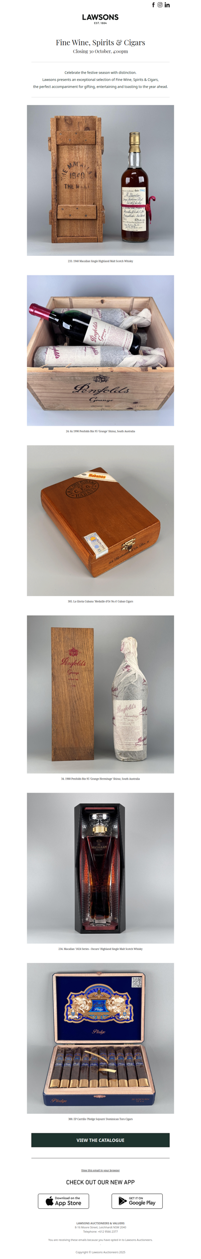 Gift Distinction This Season: Rare Finds in Our Fine Wine, Spirits & Cigars Auction
