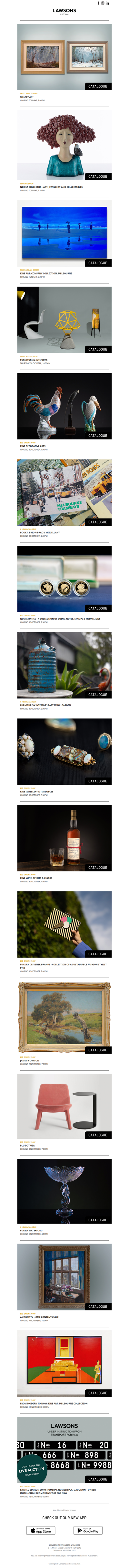 Don't Miss Our Upcoming Auctions At Lawsons