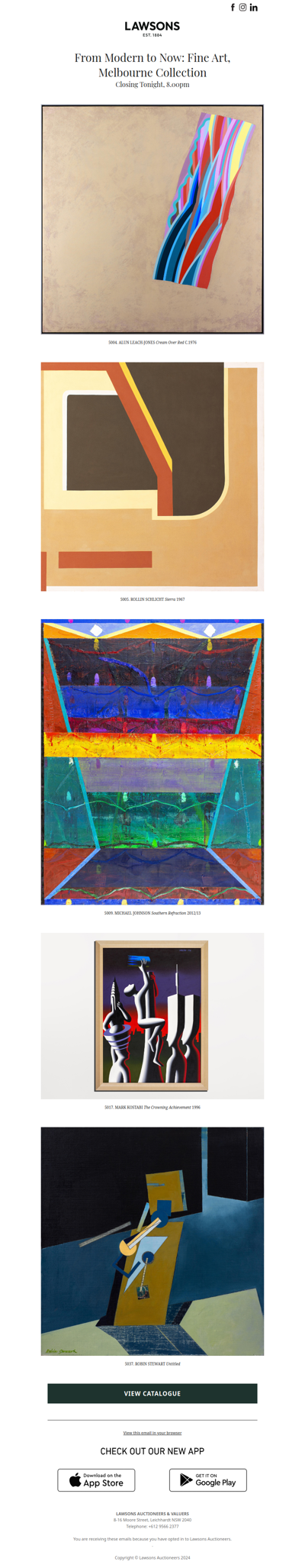 Closing Tonight: FROM MODERN TO NOW – Fine Art, Melbourne Collection