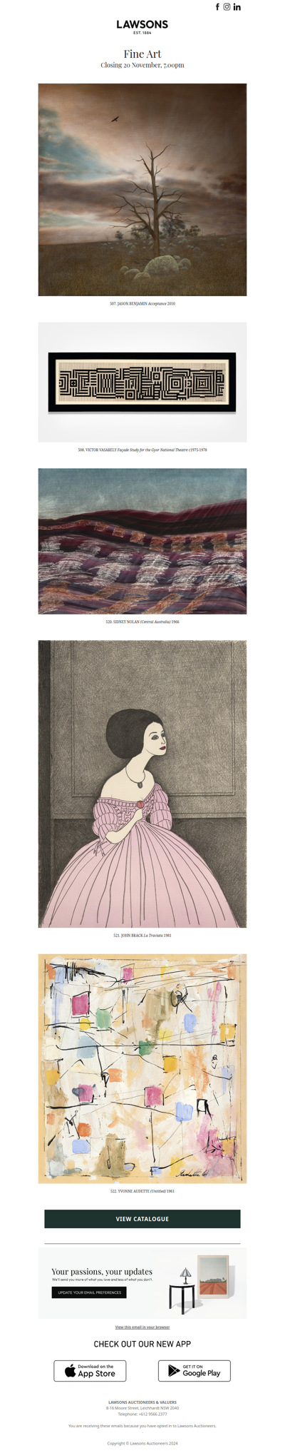 Discover Our November Fine Art Auction