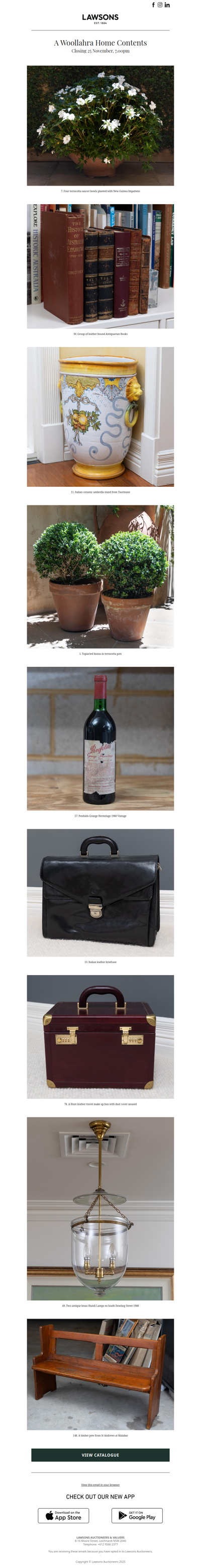 Closing Soon | Explore A Woollahra Home Contents Auction