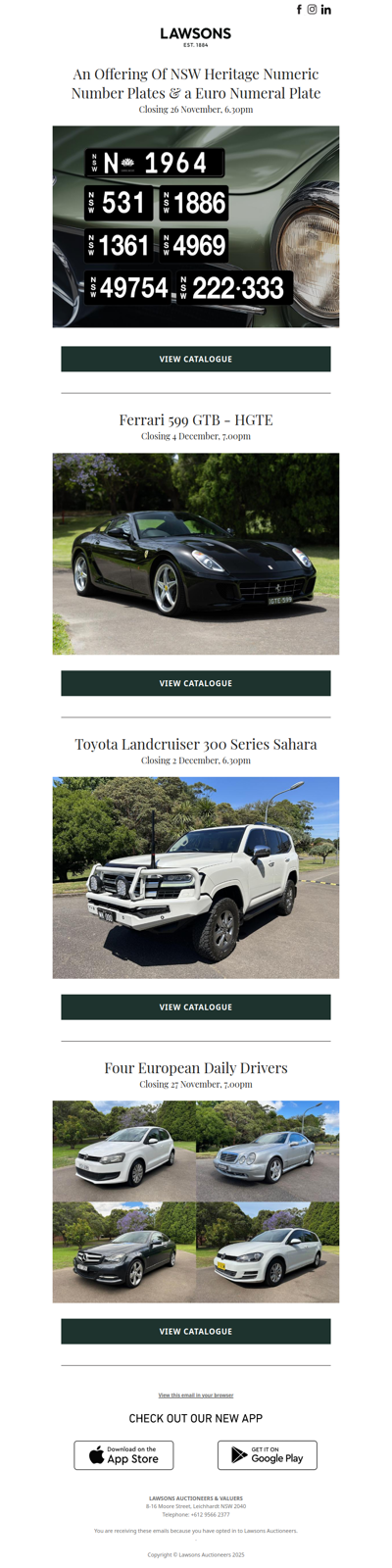 Don't Miss: Ferrari, Cars & Coveted Number Plates Auctions