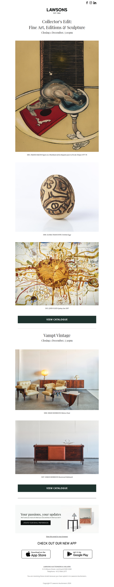 Discover December Auctions - Collector's Edit & Vampt Vintage