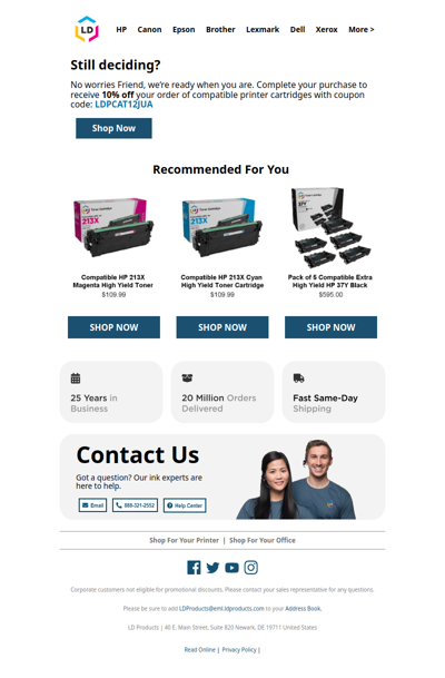 Save 10% Now on Quality, High-Value Printer Ink