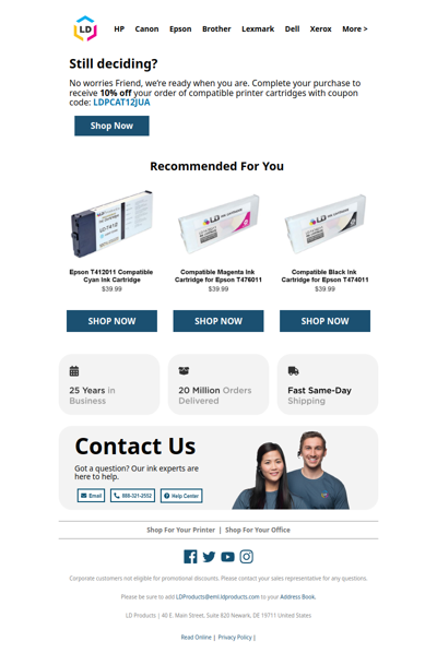 Save 10% Now on Quality, High-Value Printer Ink