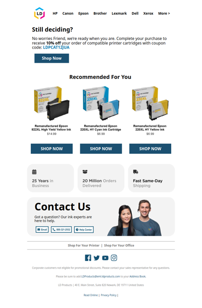 Save 10% Now on Quality, High-Value Printer Ink