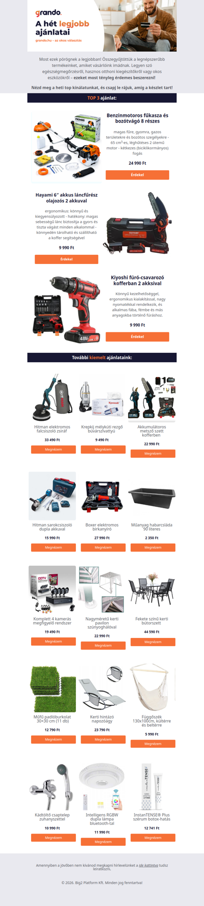 Heti top ajánlatunk!