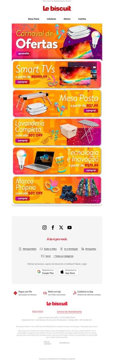 Ofertas com até 50% de desconto🤩