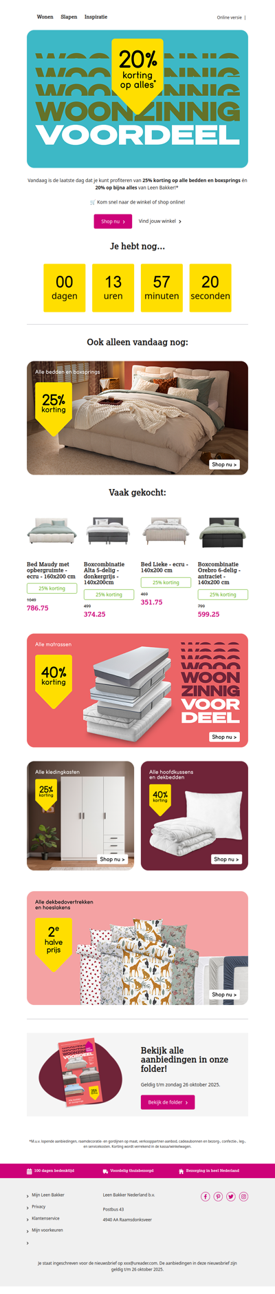 Laatste kans: -20% op alles!*