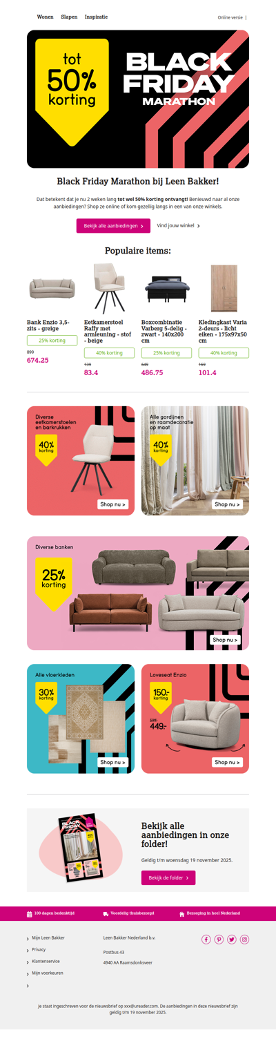 💥 Tot 50% korting tijdens Black Friday Marathon 💥