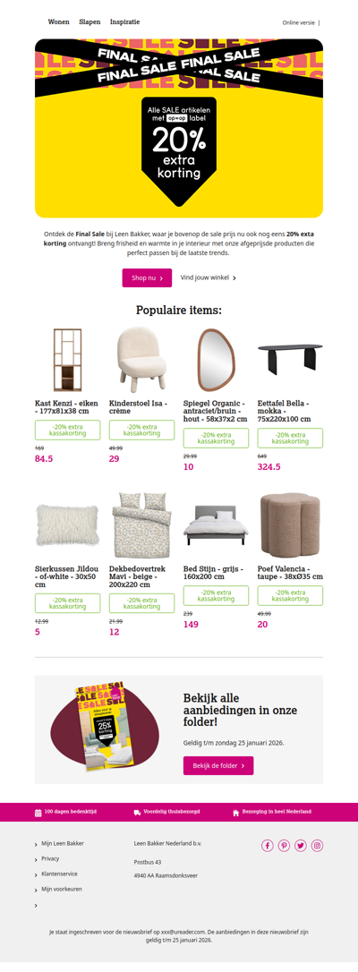 💥 De FINAL SALE is begonnen 💥