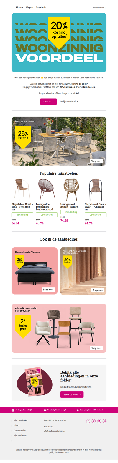 🌞 20% korting op alles*