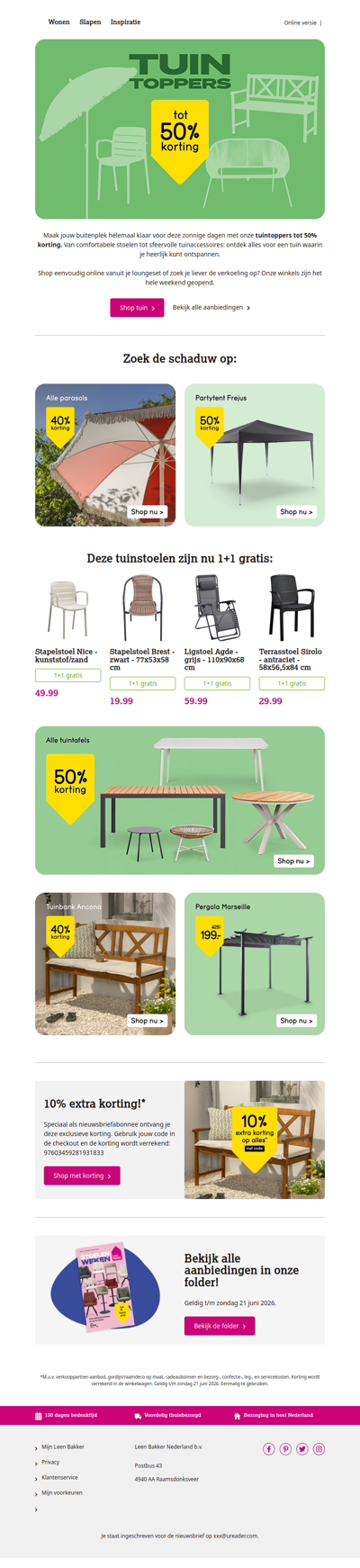 Zomerse temperaturen = zomerse deals ☀️