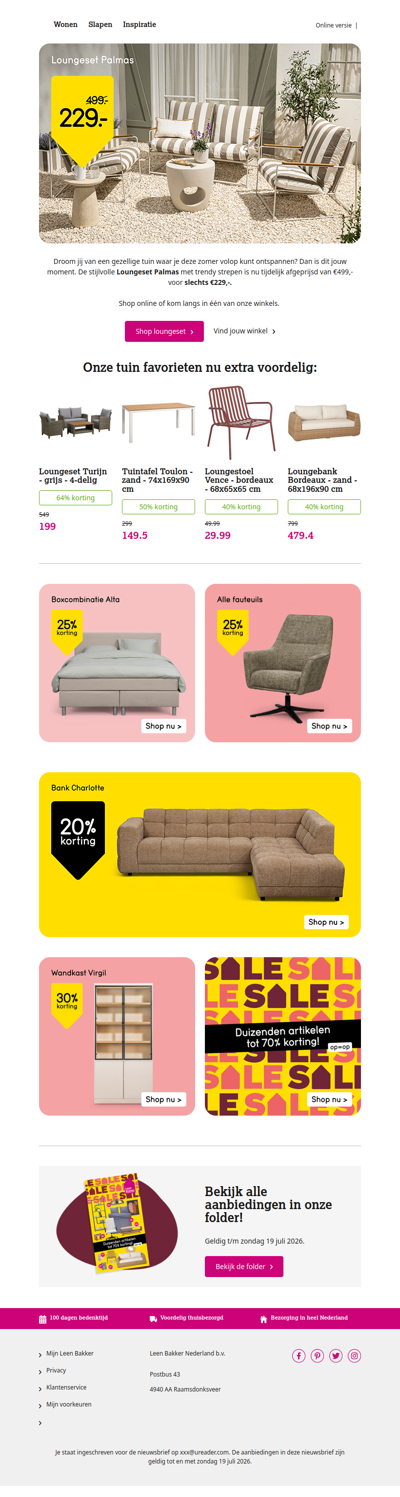 Loungeset Palmas: nu 229,-