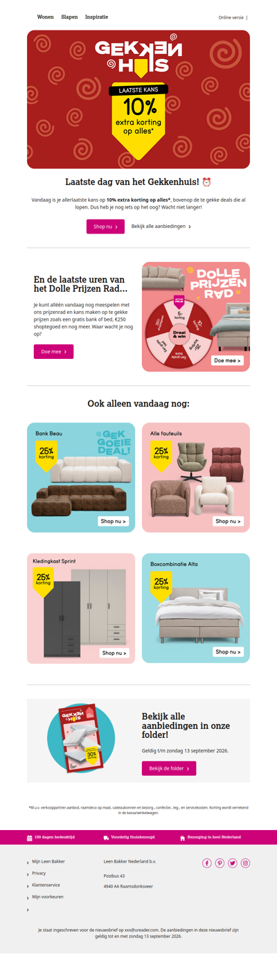 Alléén vandaag nog: ⏰ 10% korting op alles!