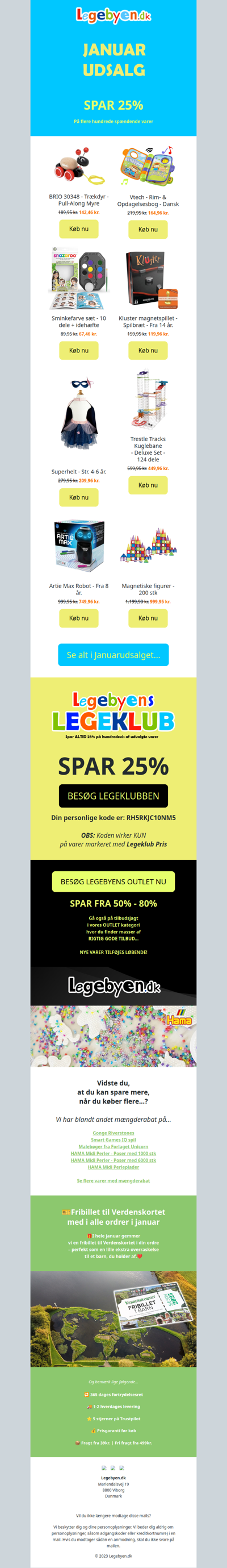 😍Januarudsalg 💰Spar 25% på flere hundrede spændende varer