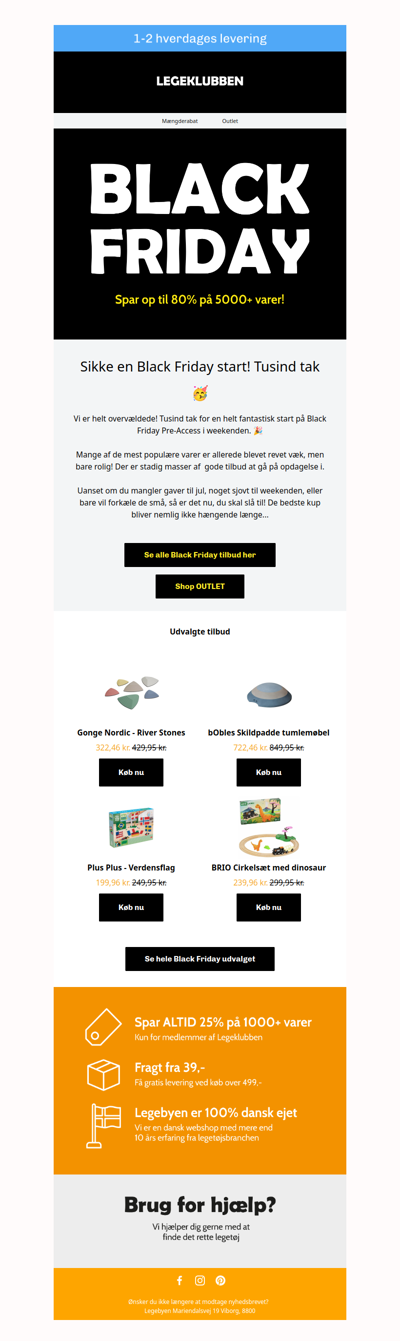Black Friday er OFFICIELT i gang! 🖤🎉