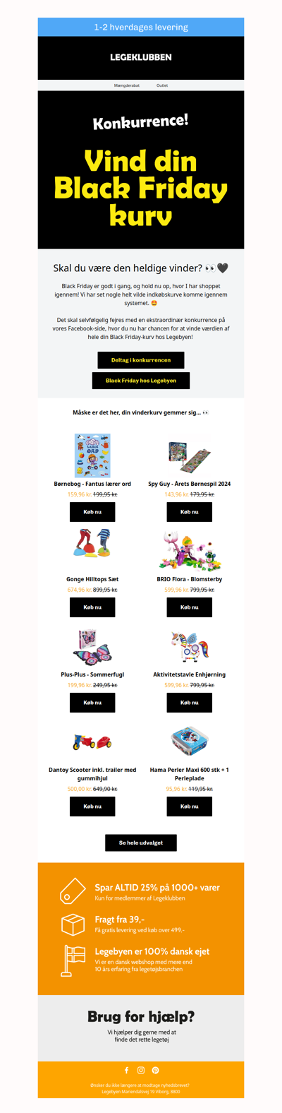 Vind din Black Friday-kurv! 🖤🛒