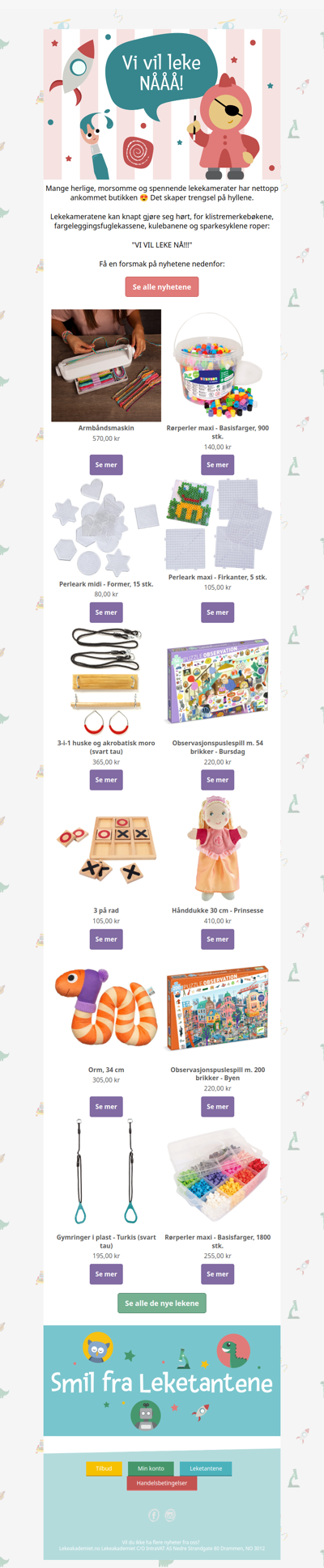 Møt de nyeste lekekameratene