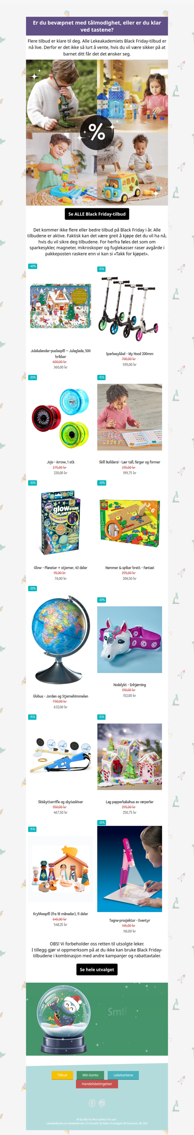 Alle Black Friday-tilbudene er nå aktive 🖤