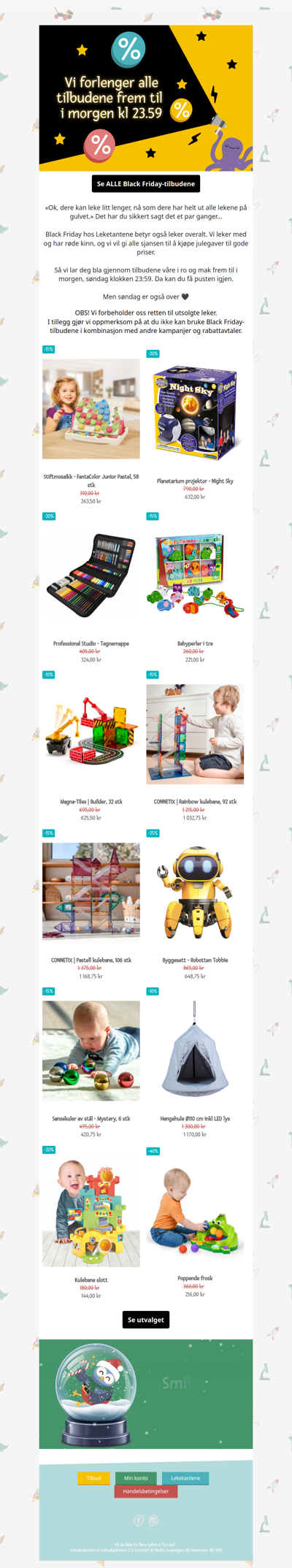 Vi gir Black Friday èn dag til 🖤