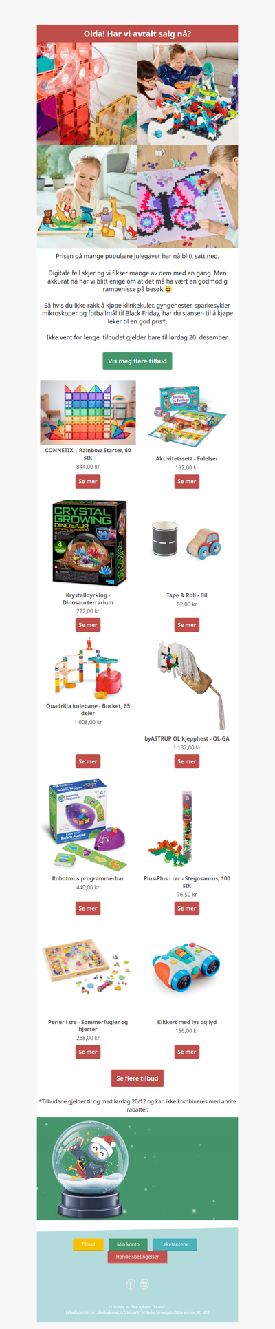 Kjøp de siste gavene med gode rabatter 🤩