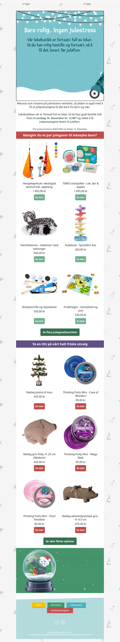 Hei på deg! Du kan fortsatt nå det 🎅