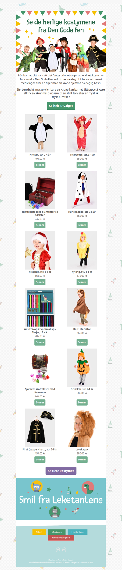 Se flotte og behagelige barnekostymer 🎭